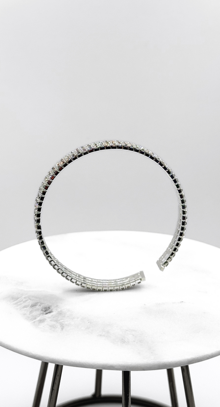 EMMA CLARA - BRAZALETE EN FANTASÍA STRASS PLATA