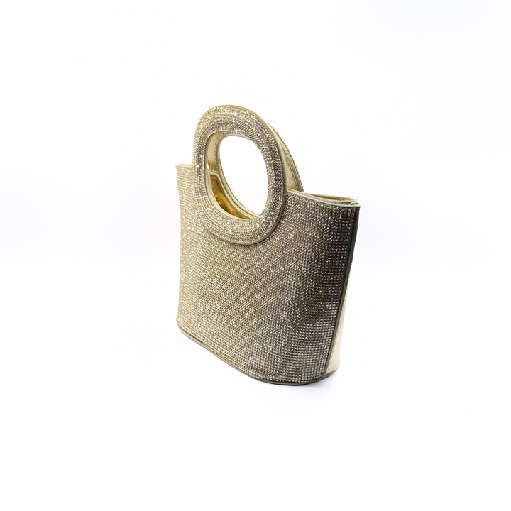 Emma Clara - Cartera de Fiesta Strass Dorada