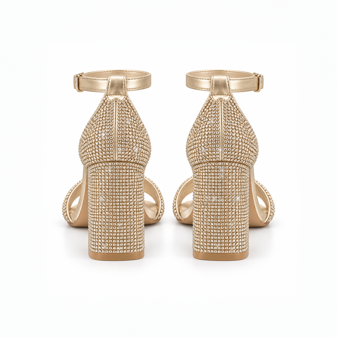Emma Clara - Zapatos de Fiesta Strass Bruna Dorado
