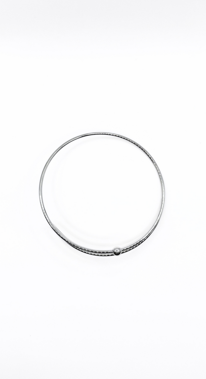 EMMA CLARA - ESCLAVA AJUSTABLE EN FANTASÍA PLATA