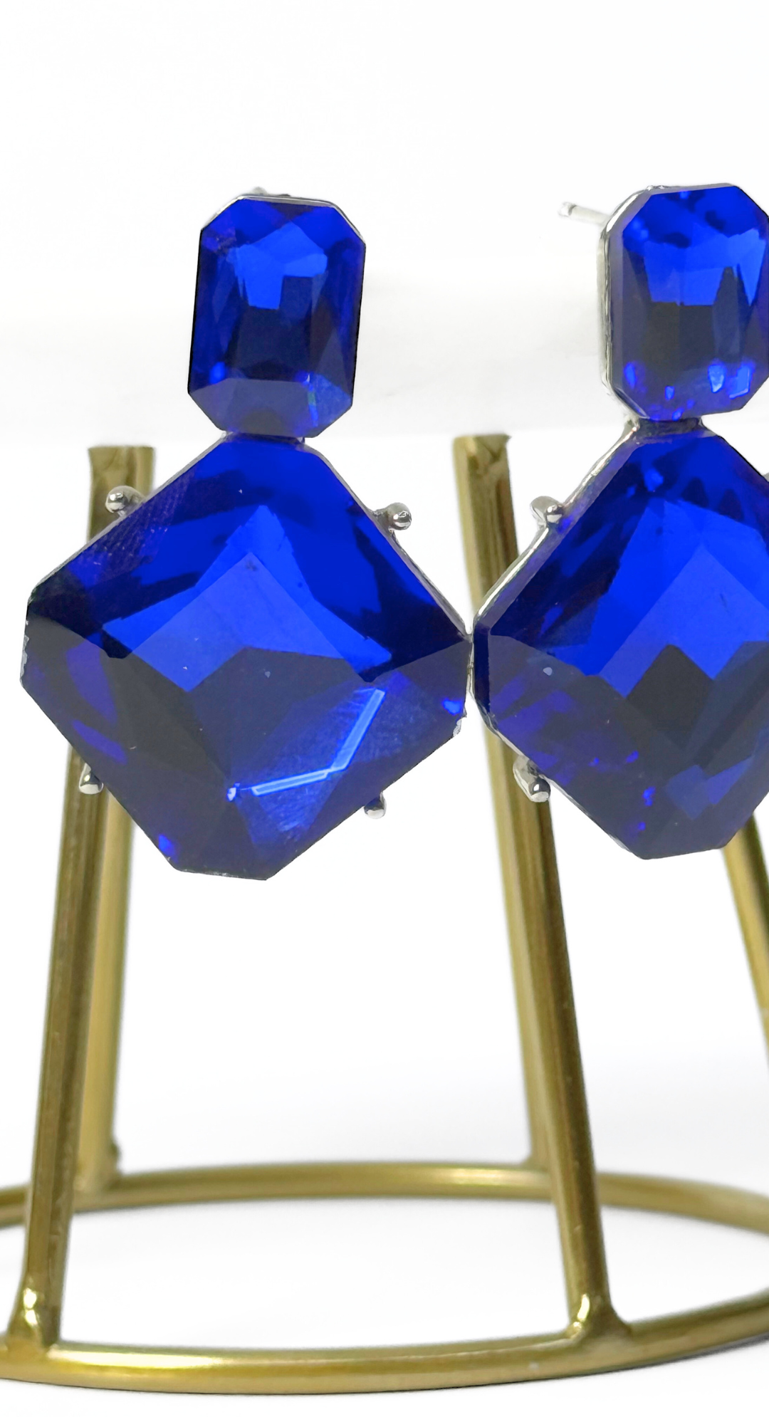 EMMA CLARA - AROS DE FIESTA PEDRERÍA AZUL ROYAL