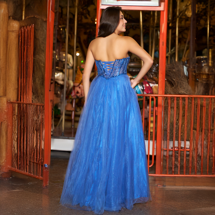 Emma Clara - Vestido estilo Princesa 2 en 1 Ester Lapis Blue