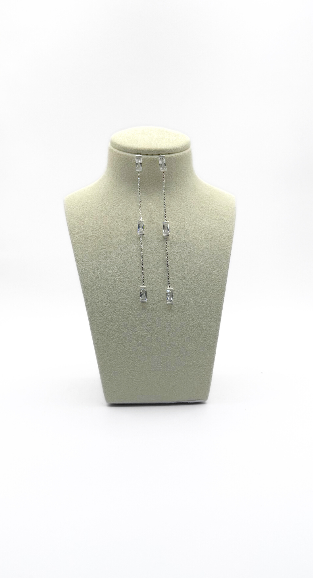 EMMA CLARA - AROS CIRCÓN RECTANGULAR ENCHAPÉ PLATA 925