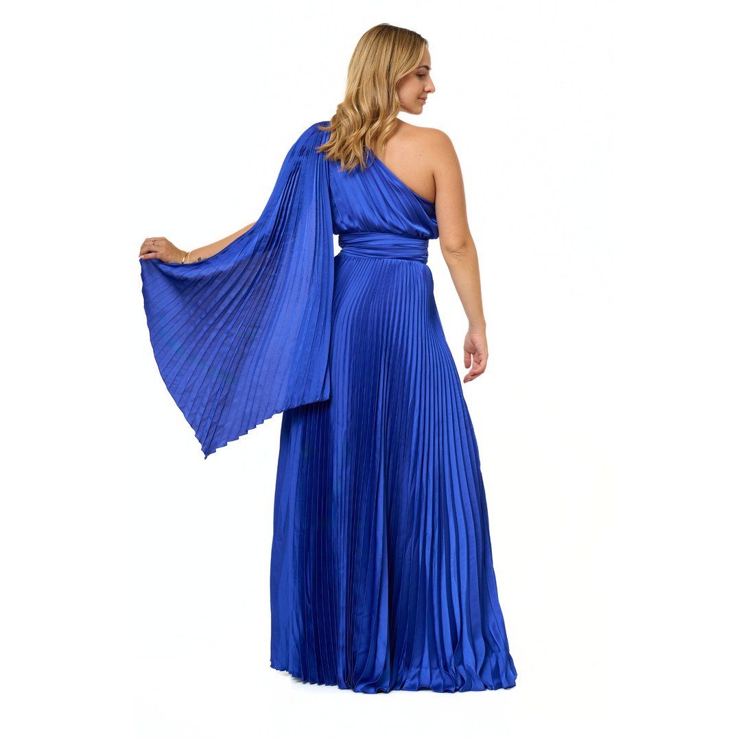 Emma Clara - Vestido Asimétrico Eva Azul Royal
