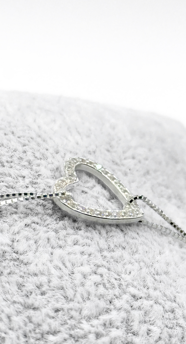EMMA CLARA - PULSERA FINA CORAZÓN CIRCONES ENCHAPADO PLATA 925