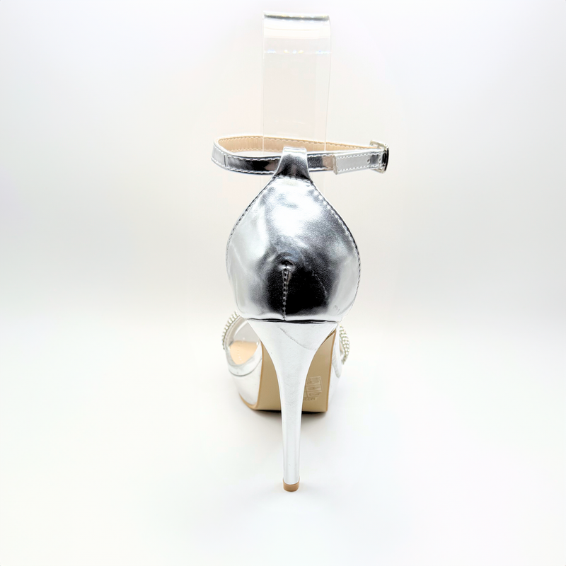 Emma Clara - Zapatos de Fiesta Strap Brillante Vera Plateado