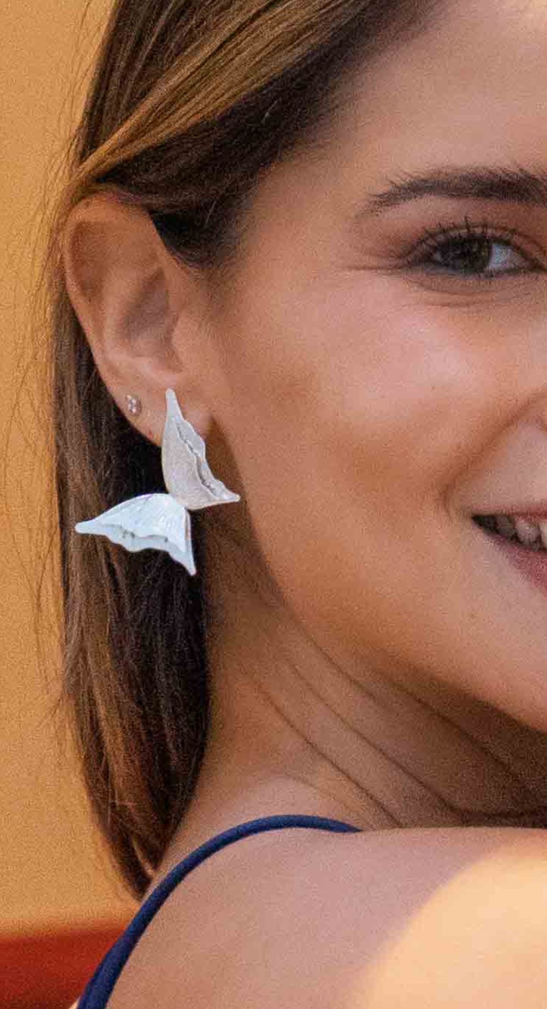 EMMA CLARA - AROS DISEÑO MARIPOSA ENCHAPADO PLATA