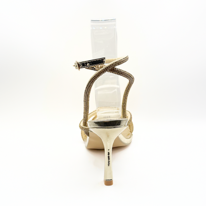 Emma Clara - Zapatos de Fiesta Straps Delgadas Ame Dorado