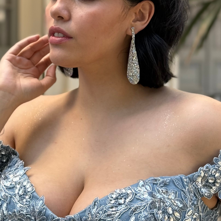 Emma Clara - Aros de Fiesta Diseño Gota Tornasol