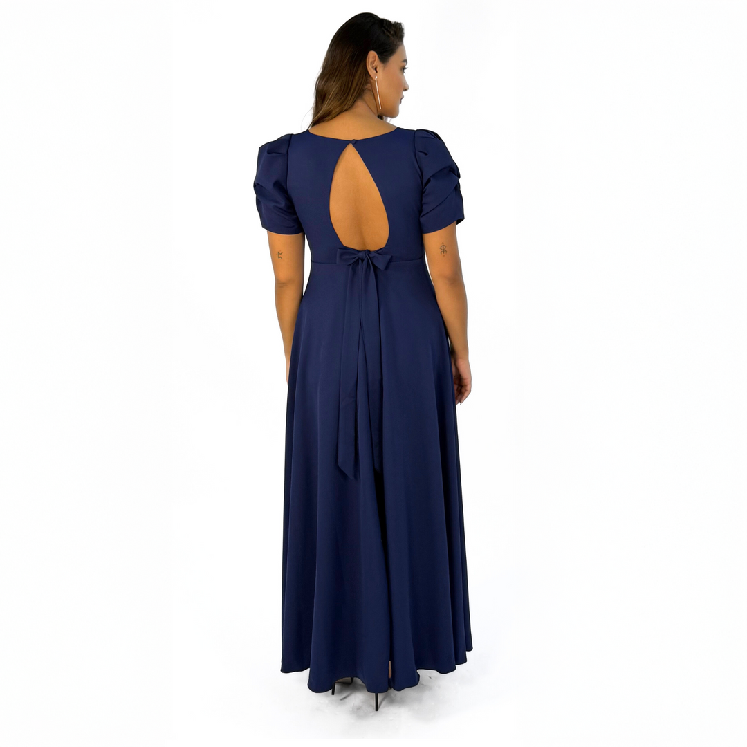 Emma Clara - Vestido De Fiesta Elegante Eduarda Azul Marino