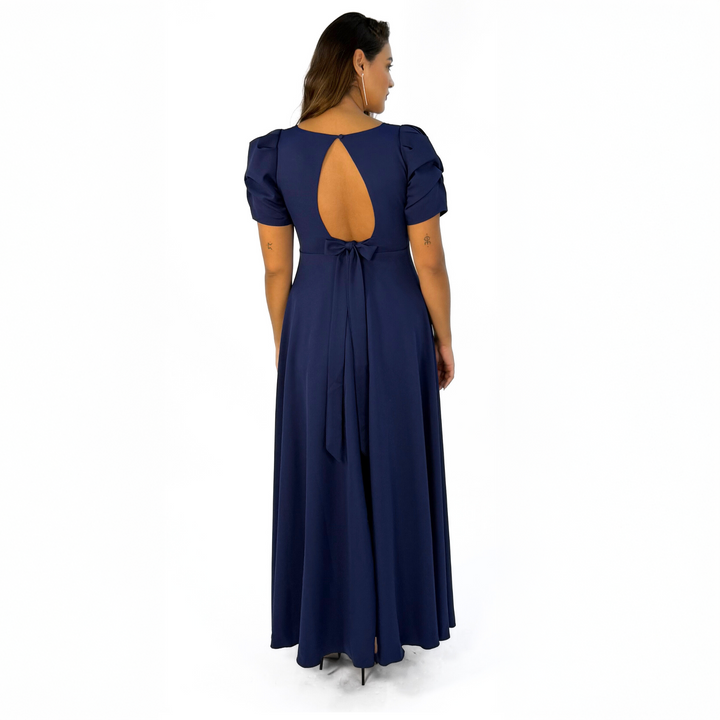 Emma Clara - Vestido De Fiesta Elegante Eduarda Azul Marino