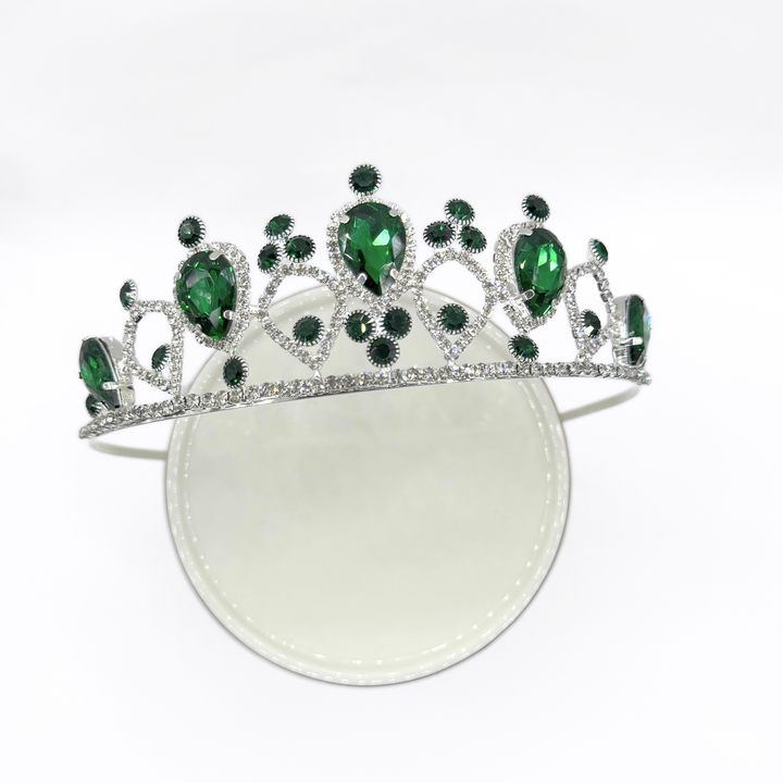 Emma Clara - Corona de Fiesta Verde Esmeralda