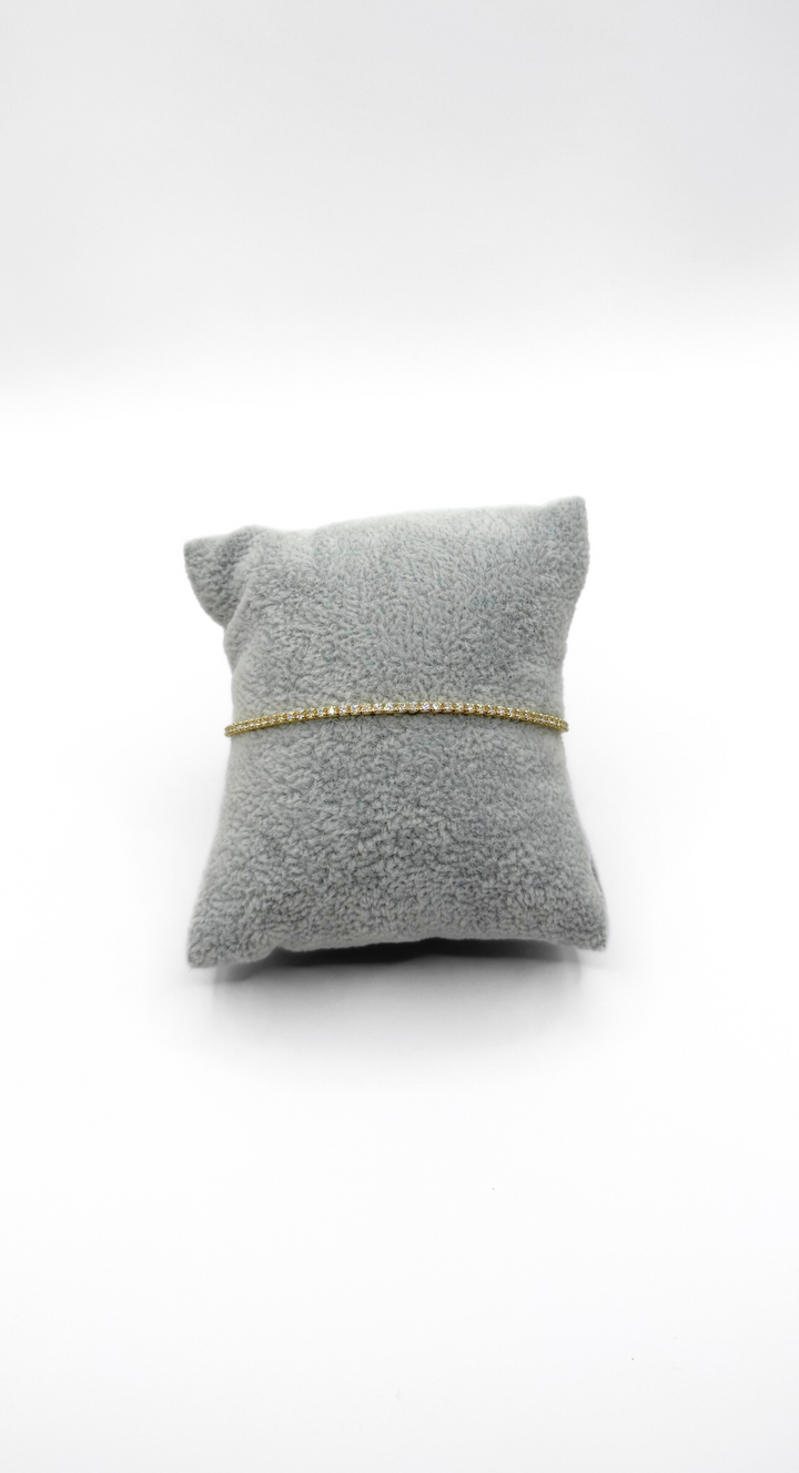 Emma Clara - Brazalete Ajustable En fantasía Strass Dorado