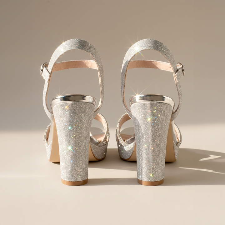 Emma Clara - Zapato de Fiesta Diseño Cinta Brillante Rue Plateado