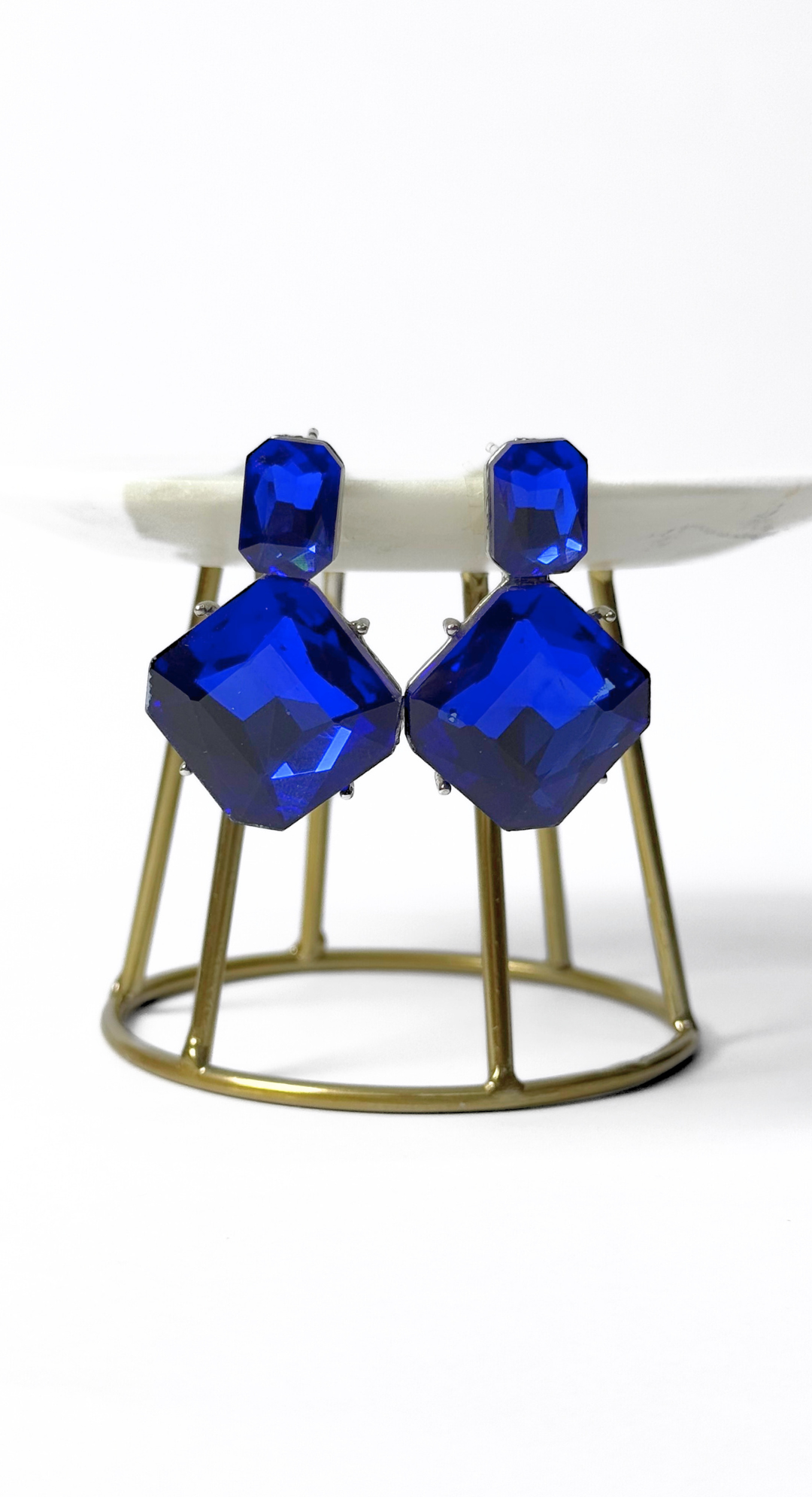 EMMA CLARA - AROS DE FIESTA PEDRERÍA AZUL ROYAL