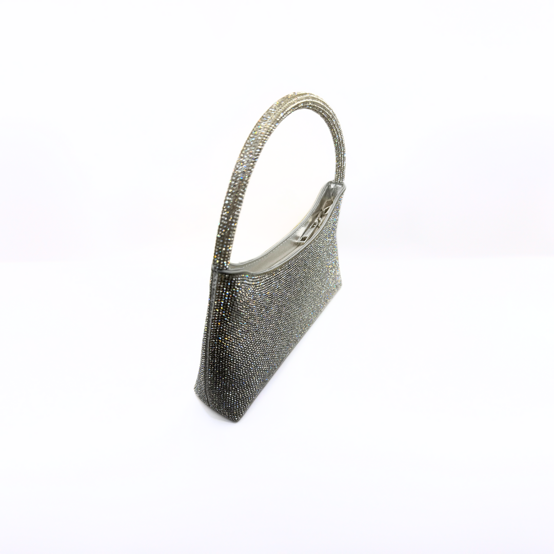 Emma Clara - Cartera de Fiesta con Detalles Brillantes Plateado
