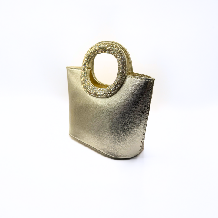 Emma Clara - Cartera de Fiesta Strass Dorada