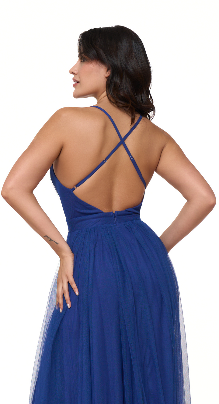 Emma Clara - Vestido de Fiesta en Tul Minerva Lapis Blue