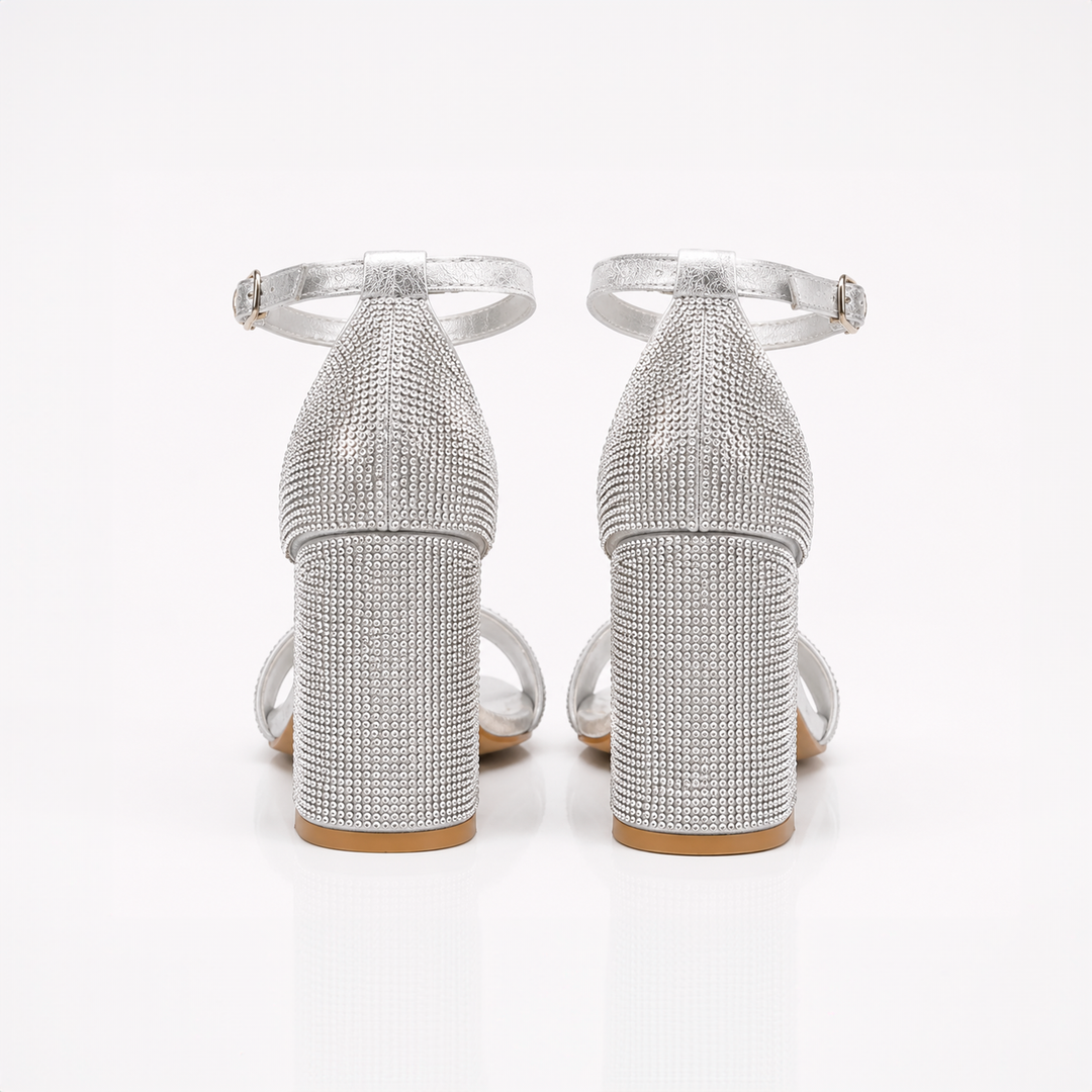 Emma Clara - Zapatos de Fiesta Strass Bruna Plateado