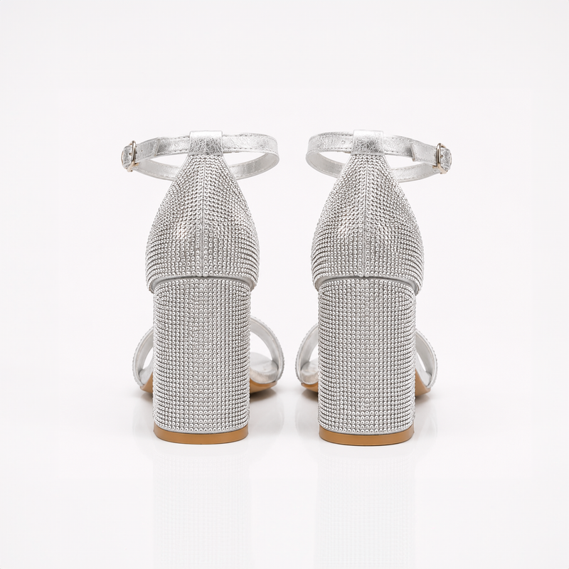 Emma Clara - Zapatos de Fiesta Strass Bruna Plateado