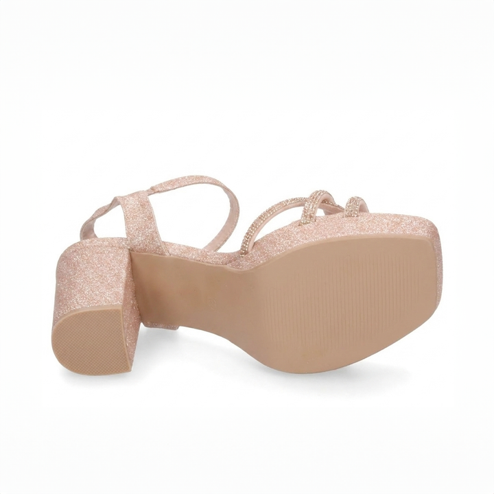 Emma Clara - Zapato de Fiesta Tacón medio Sol Rose Gold