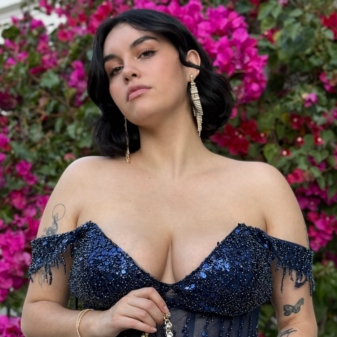 Emma Clara - Aros de Fiesta diseño Strass Dorado