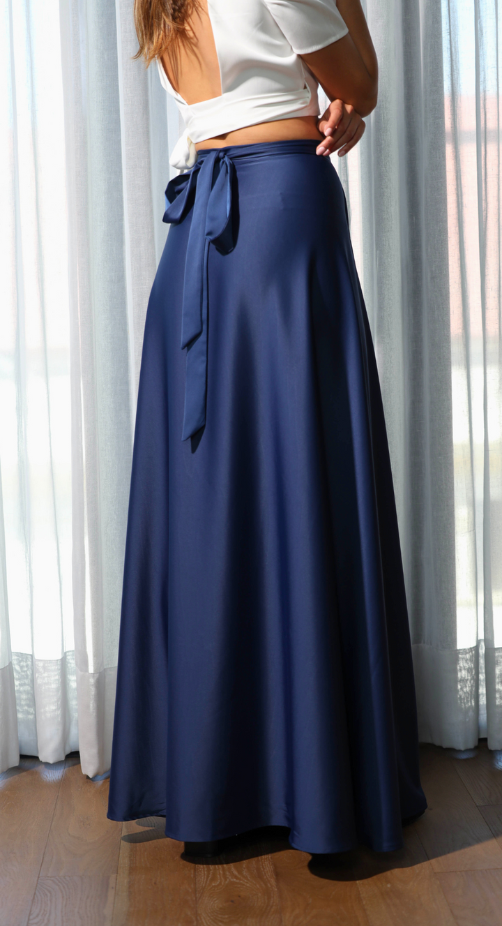 EMMA CLARA - FALDA ENVOLVENTE JAVI AZUL NAVY