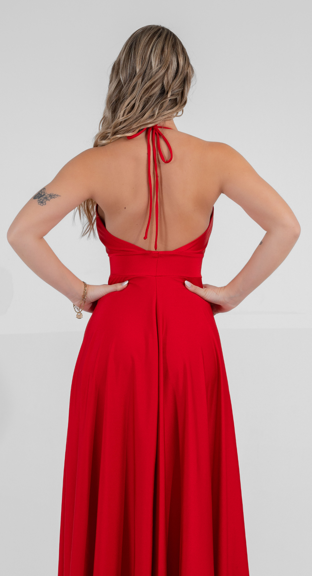 Emma Clara - Vestido Tipo A Iris Rojo