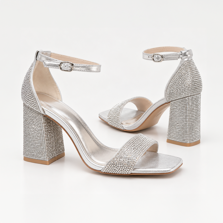 Emma Clara - Zapatos de Fiesta Strass Bruna Plateado