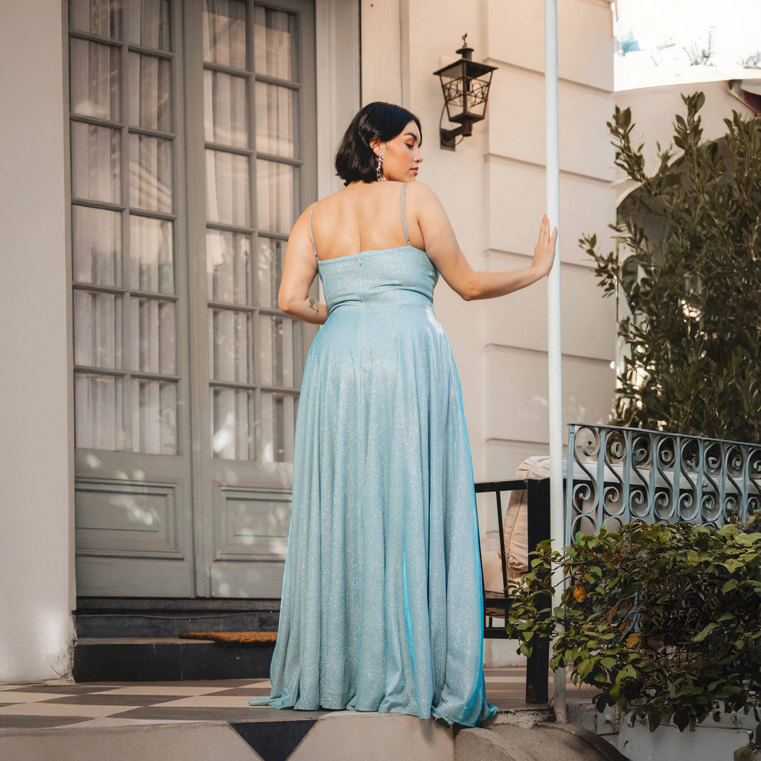 Emma Clara  - Vestido de Fiesta Brillante Ofelia Light Blue