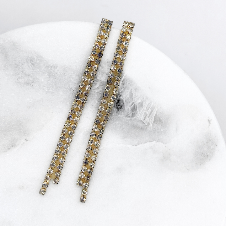 Emma Clara - Aros Strass Fiesta Colgante Dorado