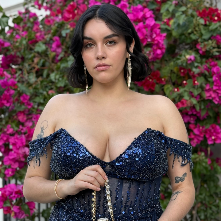 Emma Clara - Aros de Fiesta diseño Strass Dorado
