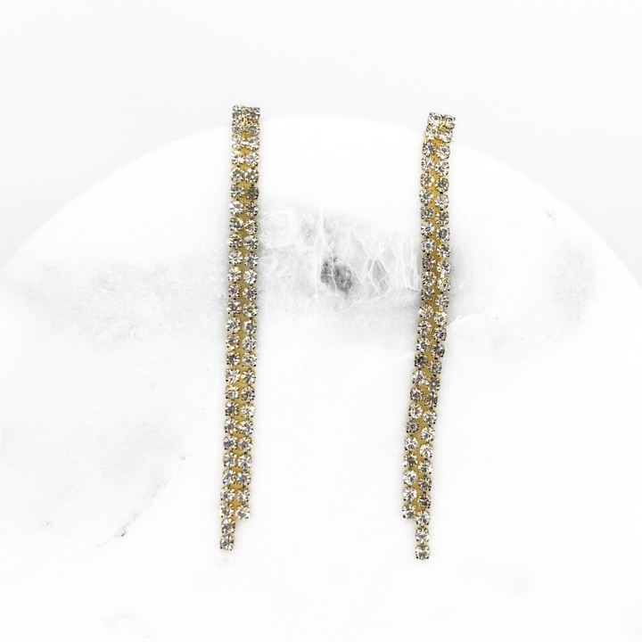 Emma Clara - Aros Strass Fiesta Colgante Dorado