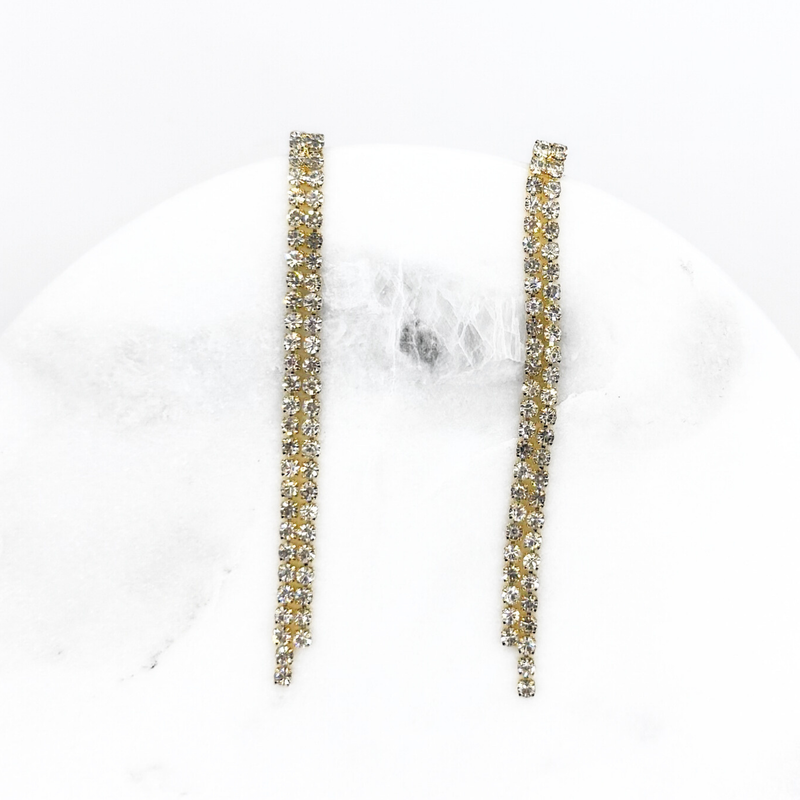 Emma Clara - Aros Strass Fiesta Colgante Dorado