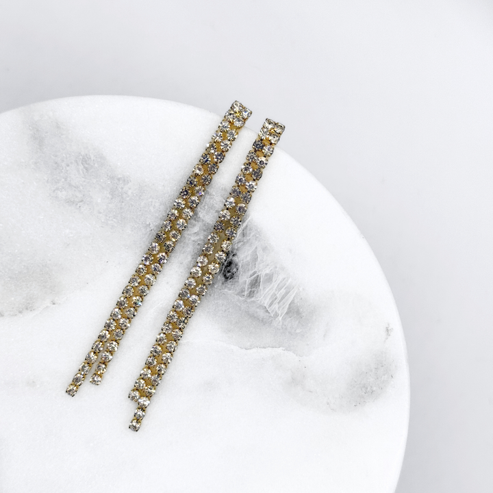 Emma Clara - Aros Strass Fiesta Colgante Dorado