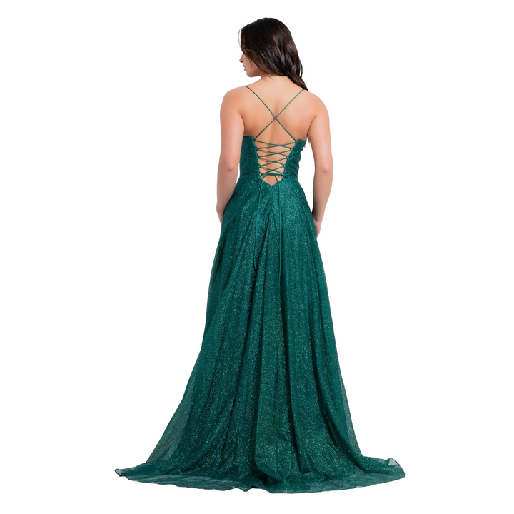Emma Clara - Vestido Largo Con Corset Clara Verde Esm