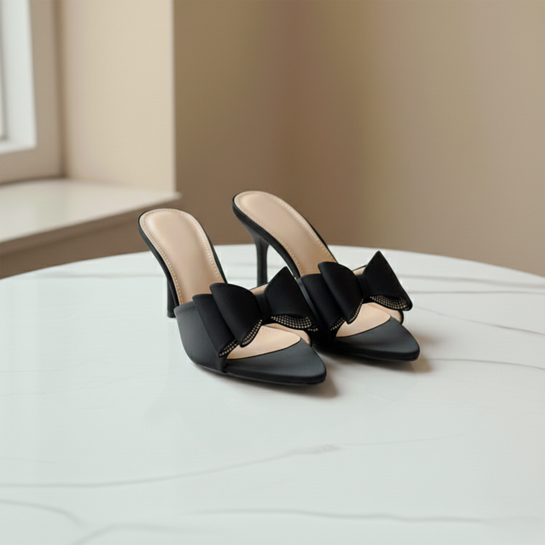 Emma Clara - Zapatos de Fiesta Stilettos Rosa Ari Negro