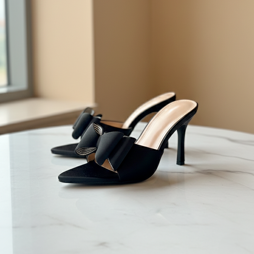 Emma Clara - Zapatos de Fiesta Stilettos Rosa Ari Negro