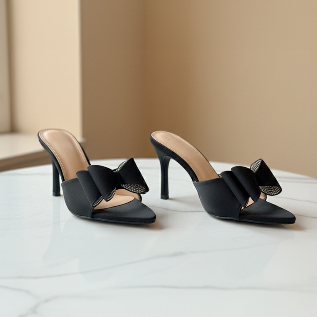 Emma Clara - Zapatos de Fiesta Stilettos Rosa Ari Negro