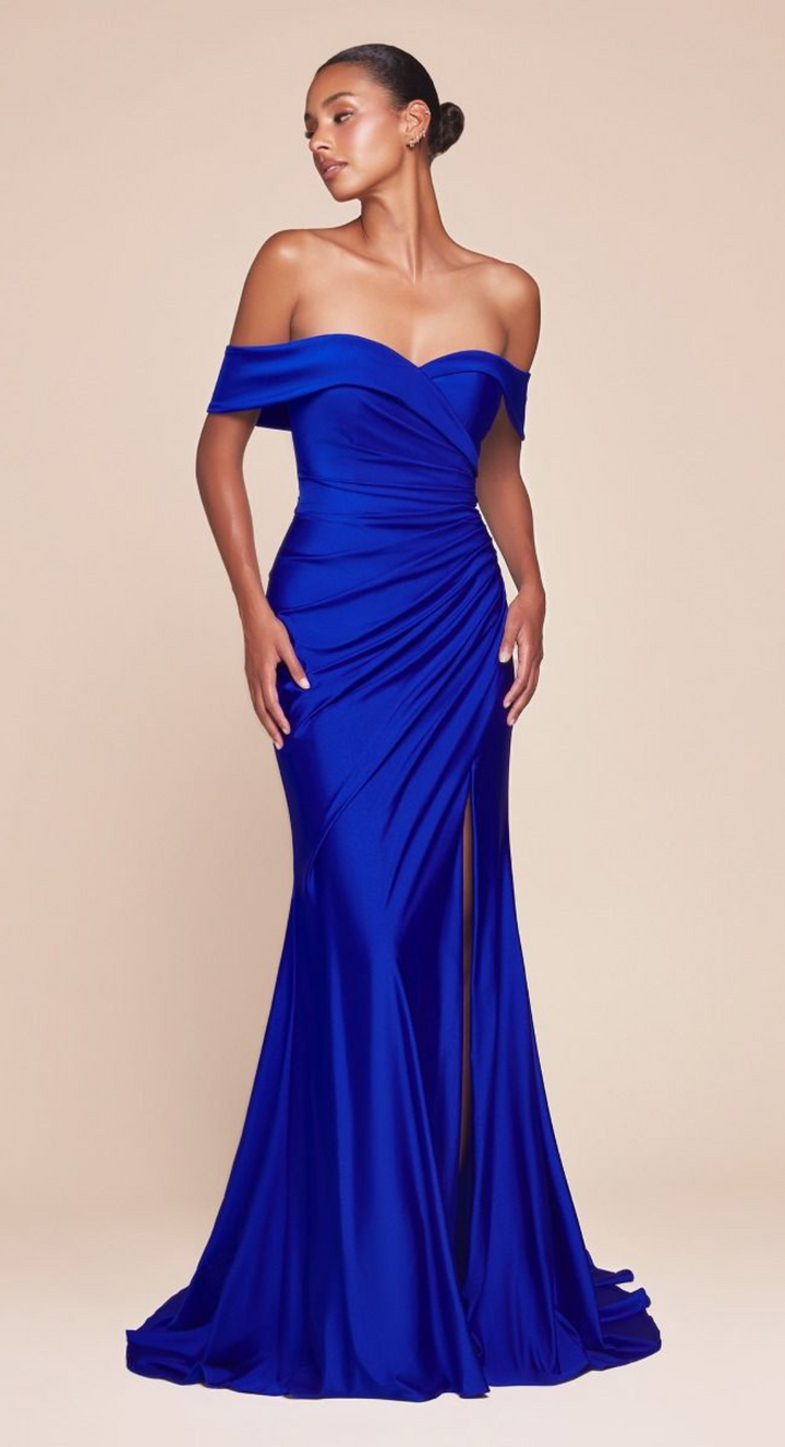 Emma Clara - Vestido ajustado de fiesta Loreta II Azul Royal