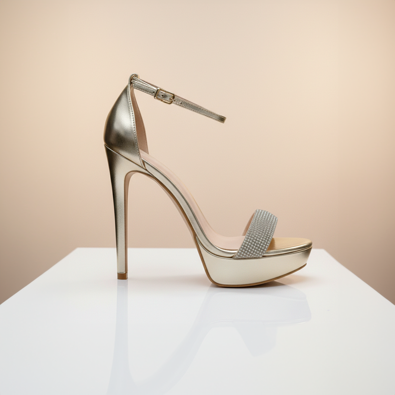 Emma Clara - Zapatos de Fiesta Strap Brillante Vera Dorado