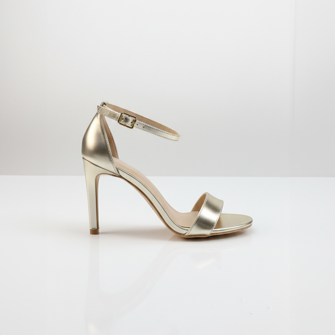 Emma Clara - Zapatos de Fiesta Tacón Aguja Medio Abbie Dorado