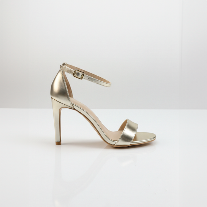 Emma Clara - Zapatos de Fiesta Tacón Aguja Medio Abbie Dorado