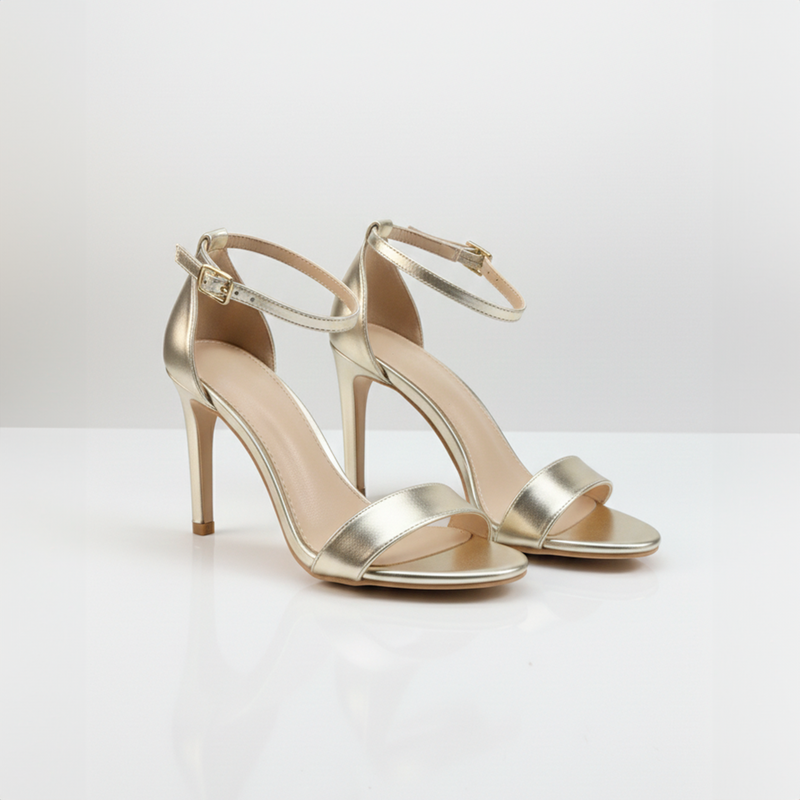 Emma Clara - Zapatos de Fiesta Tacón Aguja Medio Abbie Dorado