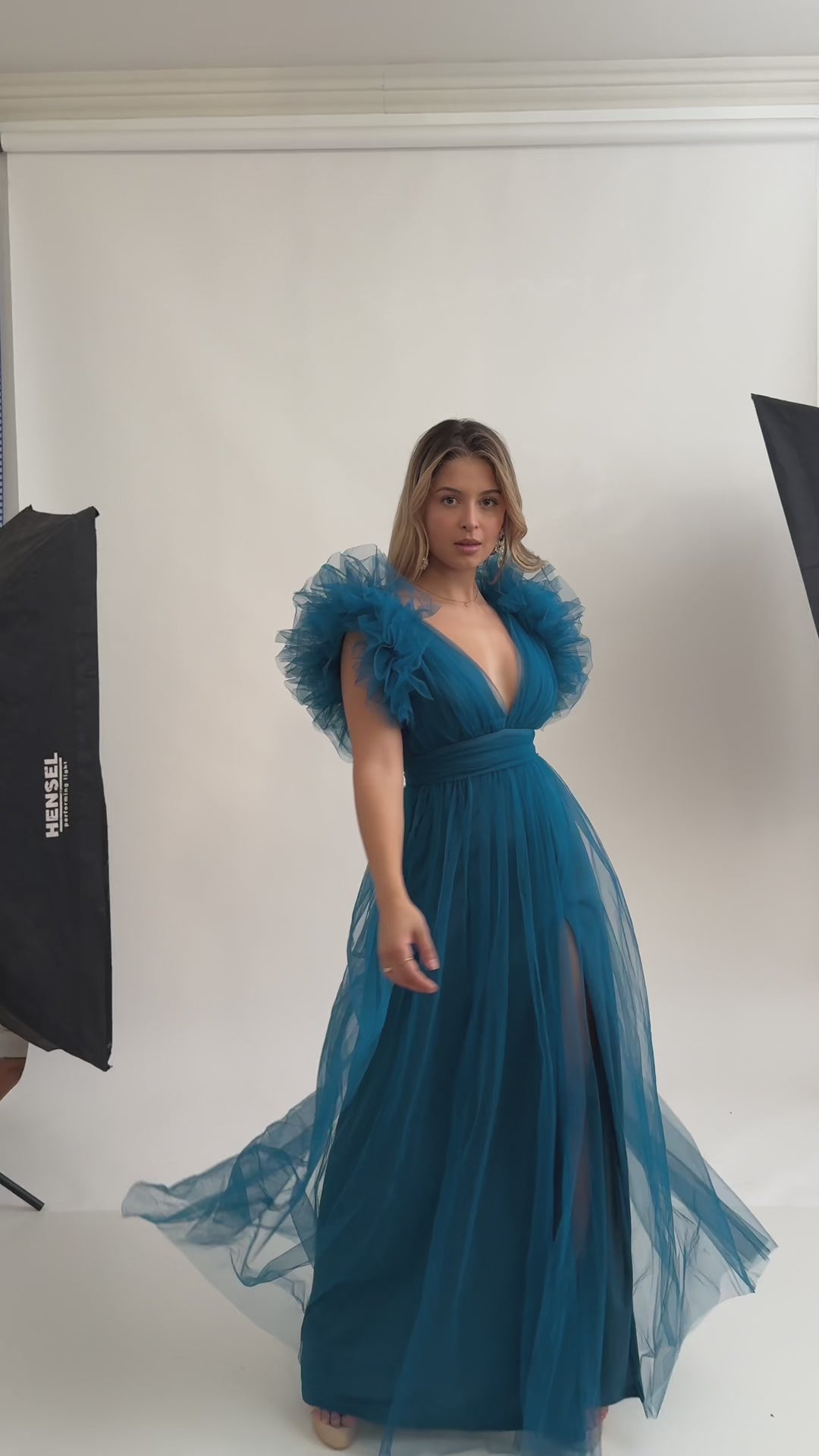 Emma Clara - Vestido de tul Bianca Teal