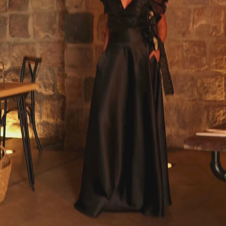 Emma Clara - Maxi Falda Negro