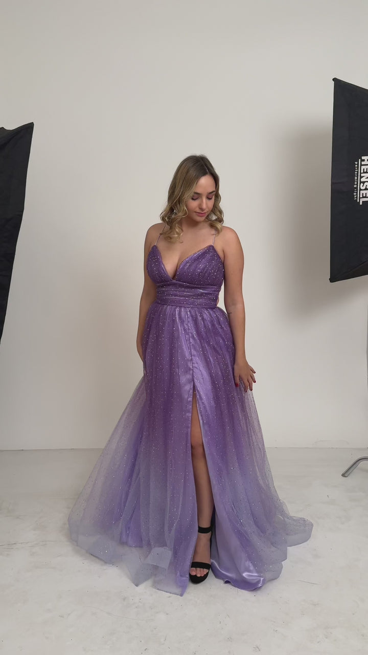 Emma Clara - Vestido estilo princesa degrade Anna Lavanda