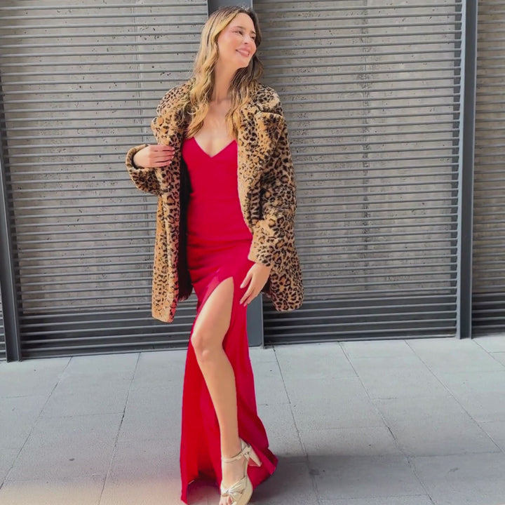 Emma Clara - Vestido de Fiesta Ajustado Magda Rojo