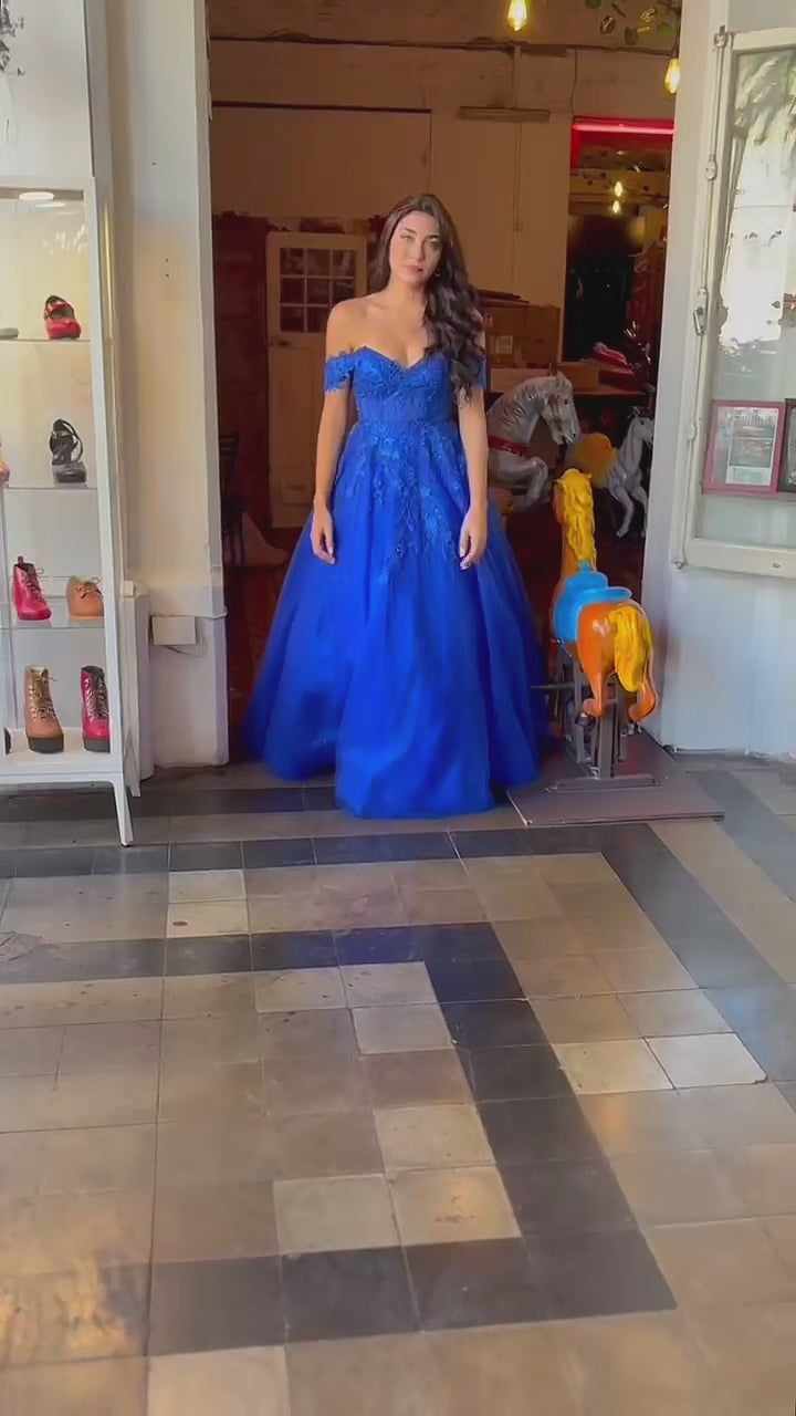 Emma Clara - Vestido Princesa Emiliana Azul Royal