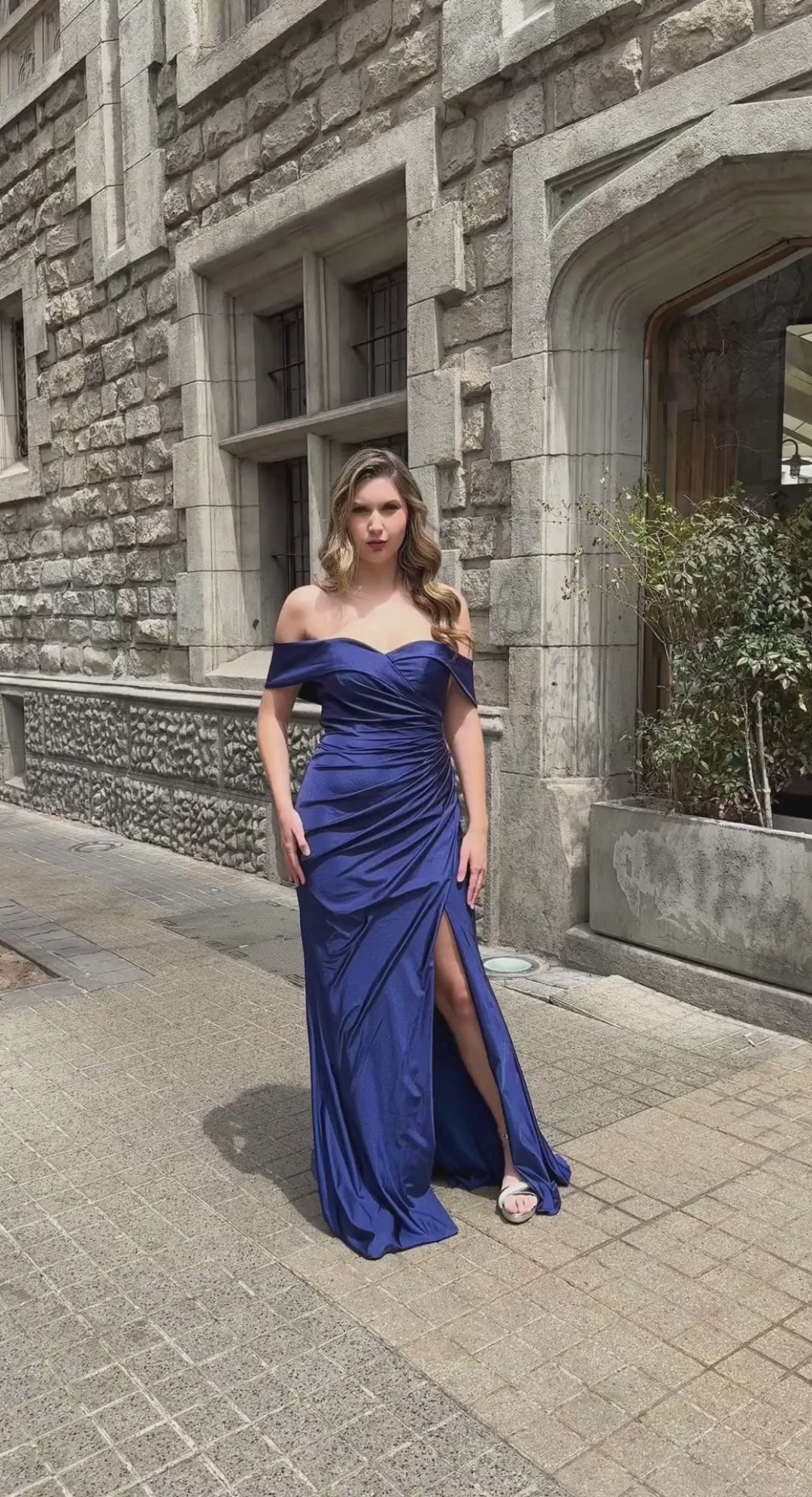 Emma Clara - Vestido ajustado de fiesta Loreta II Azul Navy